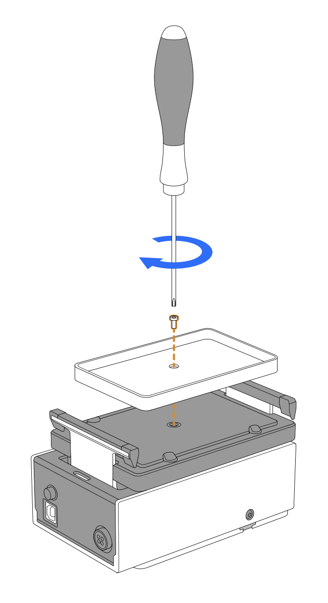Attaching an adapter to the module