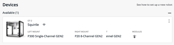 Heater-Shaker image and labels in the devices tab