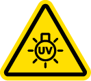 Ultraviolet warning symbol