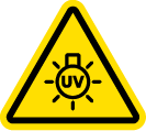 Ultraviolet warning symbol