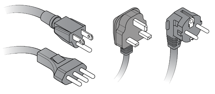Regional IEC power plugs