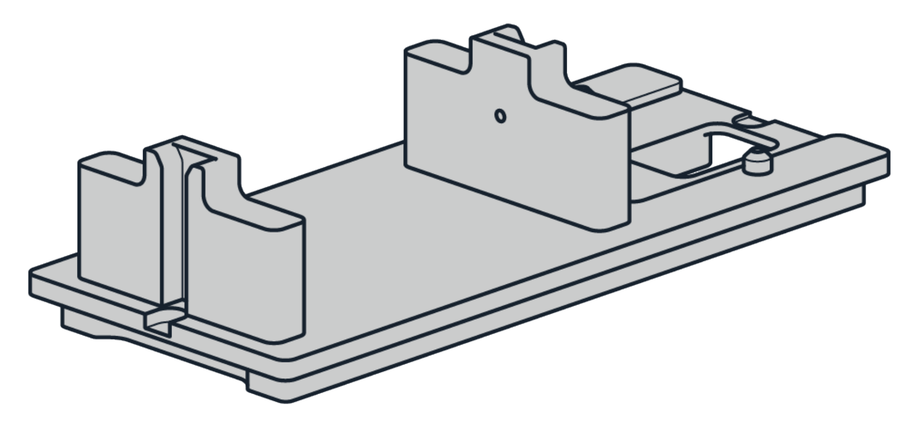 Stacker waste chute deck plate adapter