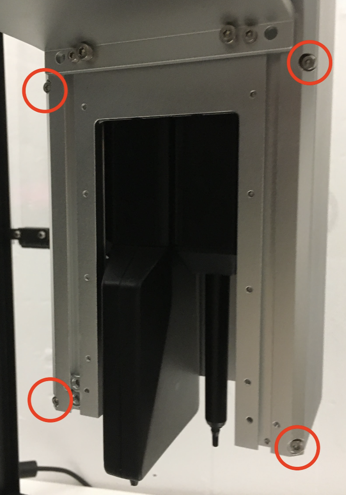 Carriage lower back screws