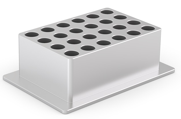 24-well aluminum block adapter.
