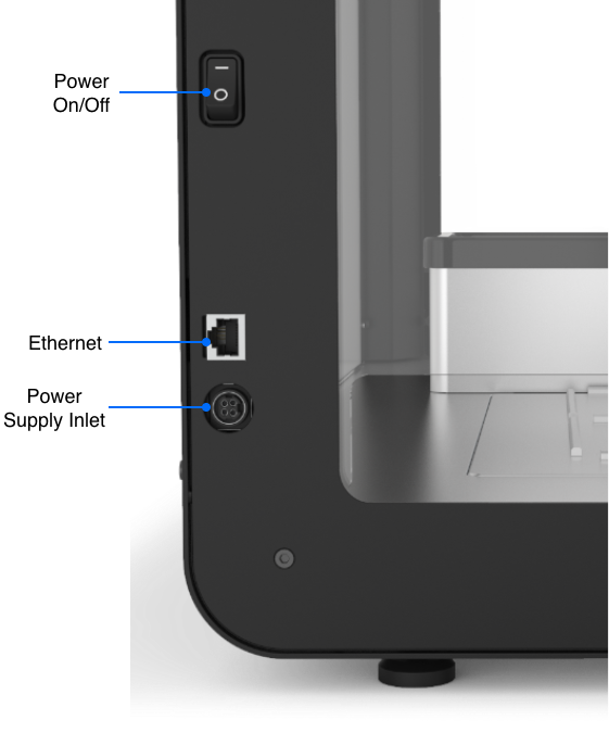 Switch, Ethernet, and power connection