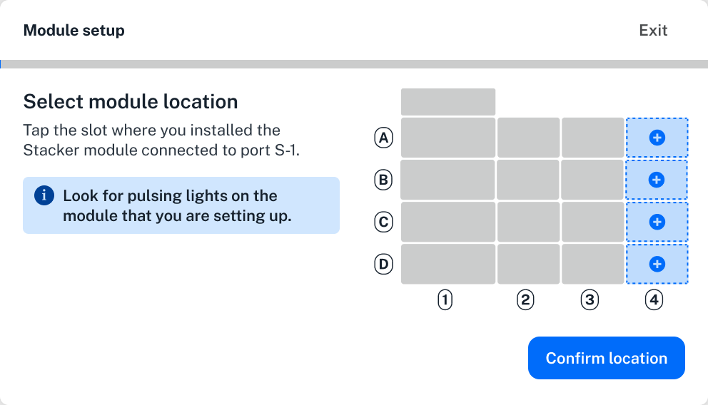 Touchscreen deck map