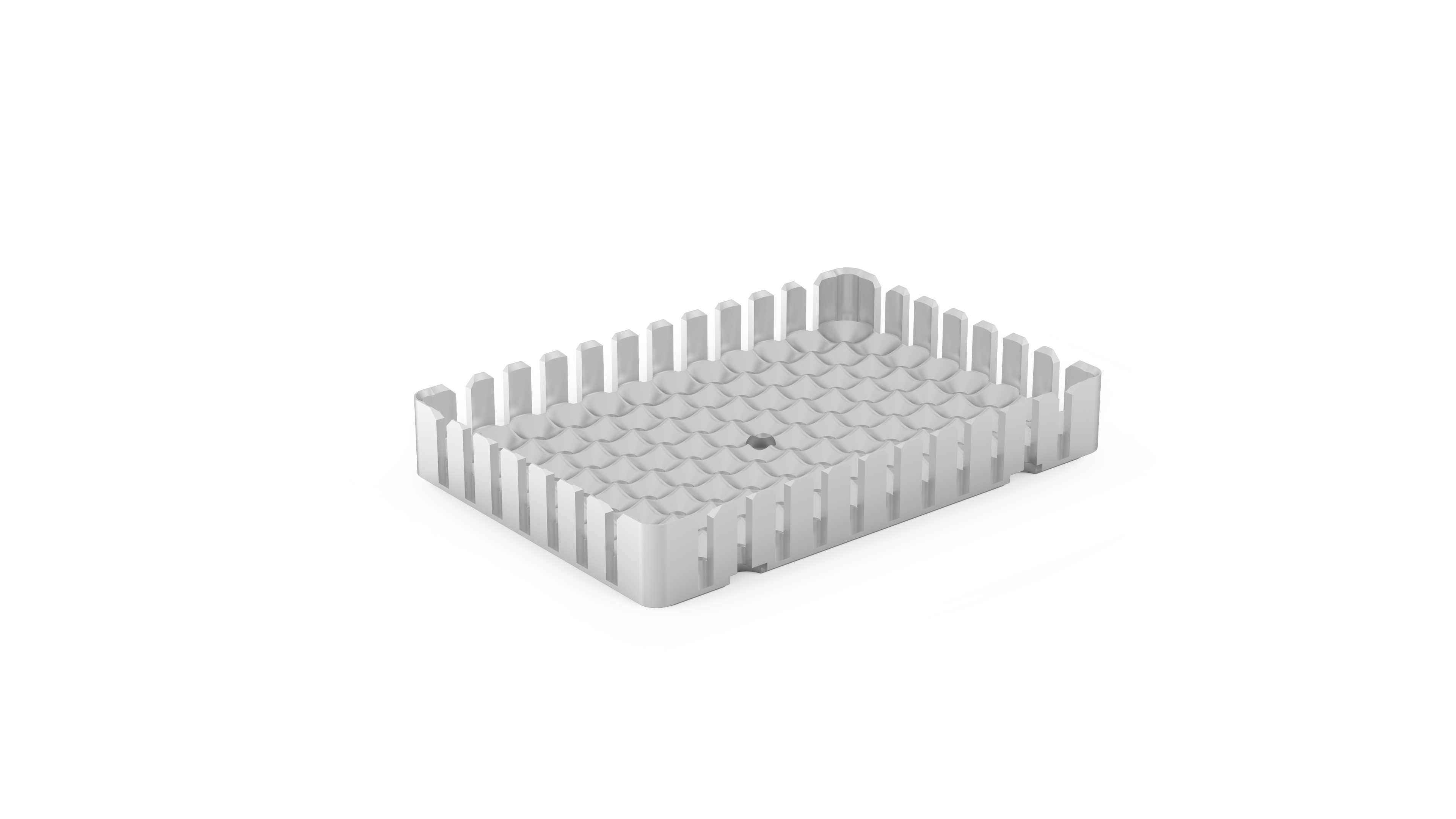 Adapter with raised sides for deep well plates.
