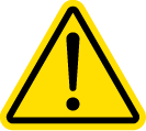 Caution symbol: Mercury exposure hazard