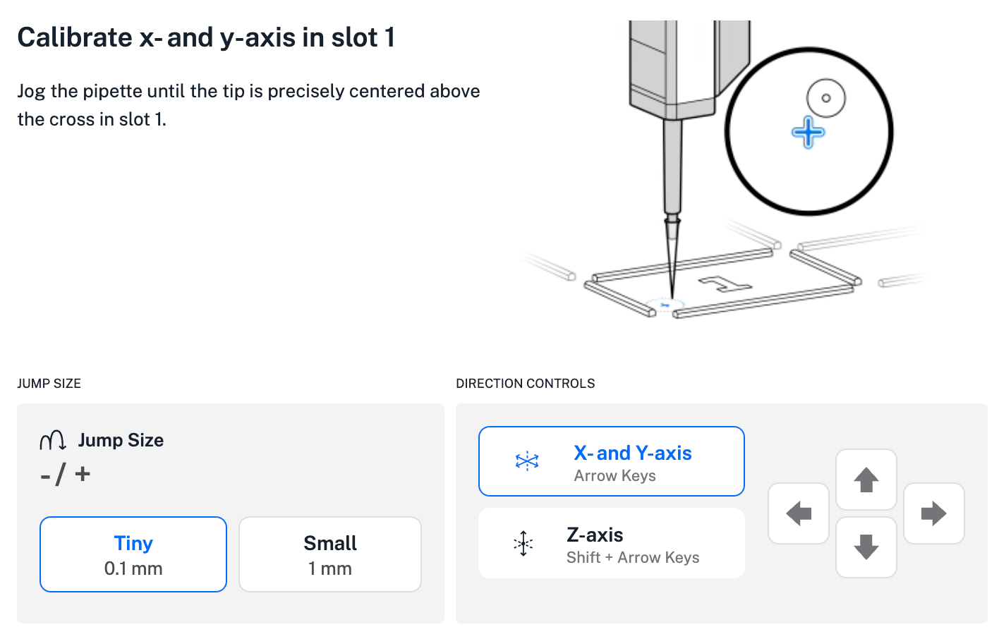 Robot calibration for pipette offset