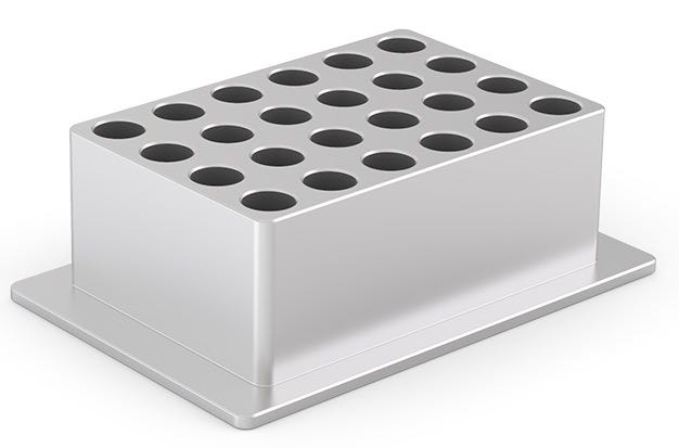 24-well aluminum block adapter.