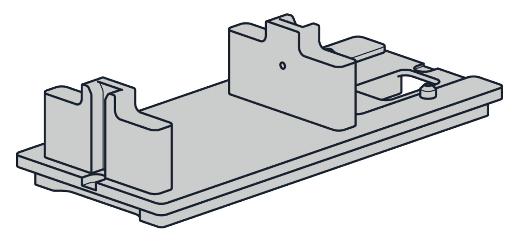Stacker waste chute deck plate adapter