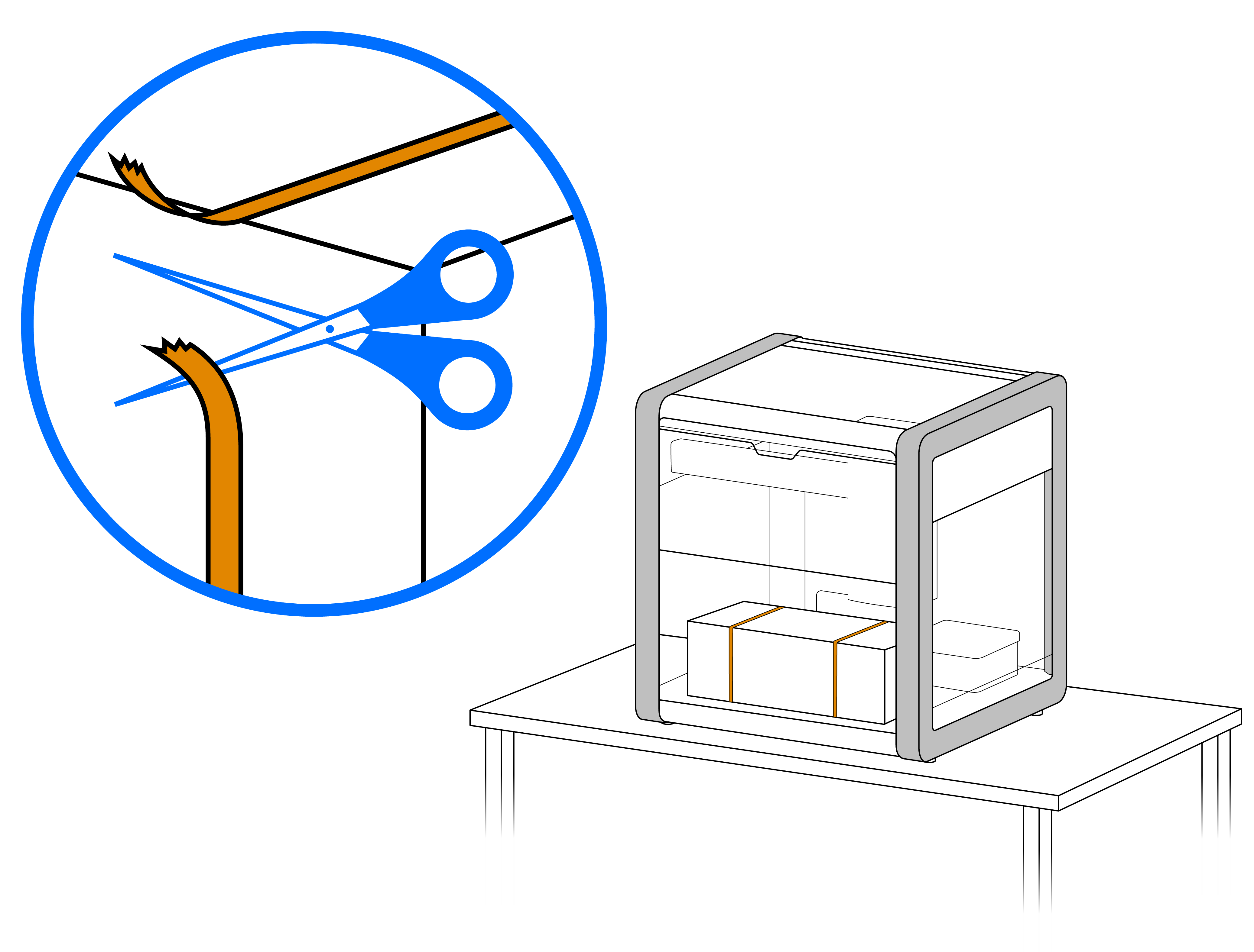 cut zip ties image