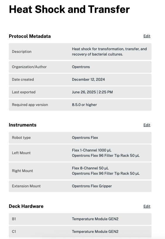 Protocol overview
