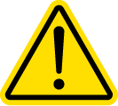 Caution symbol: Mercury exposure hazard